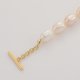 Bronze Gold Flower Pearl Bracelet
