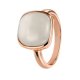 Rose copper Moonstone Ring